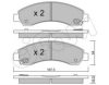CIFAM 822-888-0 Brake Pad Set, disc brake